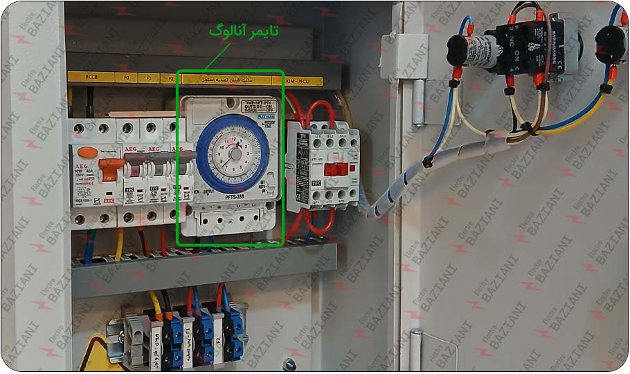 توضیحات ENA تابلوبرق استخر با محافظ جان و تایمر آنالوگ