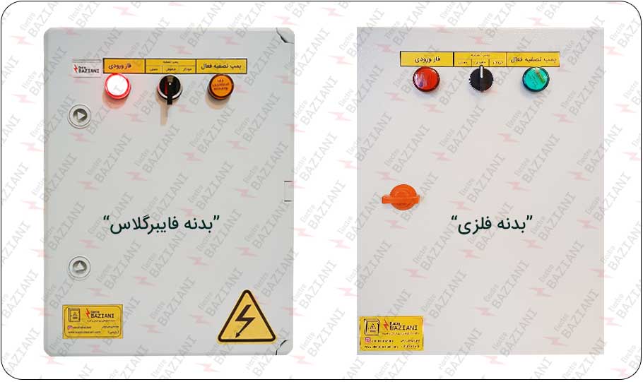 جنس بدنه تابلوبرق آبیاری قطره ای با تایمر آنالوگ QHNA1P