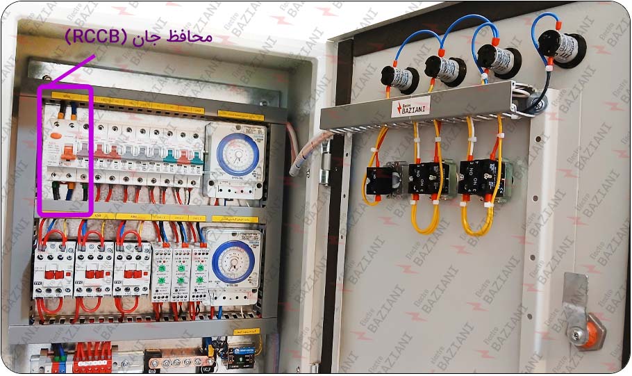 تابلو برق استخر و جکوزی با حفاظت کامل و ریموت کنترل